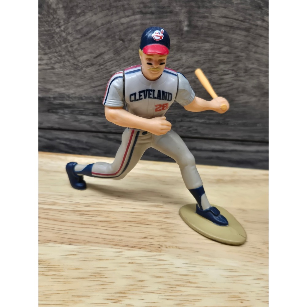 Vintage Cory Snyder Cleveland Indians Baseball Figure #28 MLB Action Toy Grey